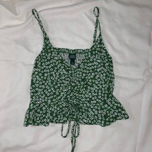 Floral Cropped Tank Top